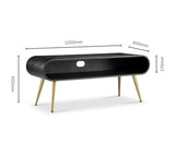 Jual Auckland Black and Brass TV Stand (JF720)