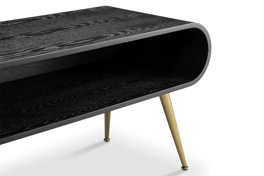 Jual Auckland Black and Brass TV Stand (JF720)