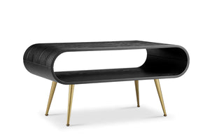 Jual Auckland Black and Brass Coffee Table (JF721)