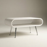 Jual Auckland White and Chrome Coffee Table (JF721)