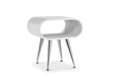 Jual Auckland White and Chrome Lamp Table (JF722)
