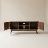Jual JF813 Oslo Walnut Fluted TV Stand