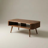 Jual JF814 Oslo Walnut Fluted Coffee Table
