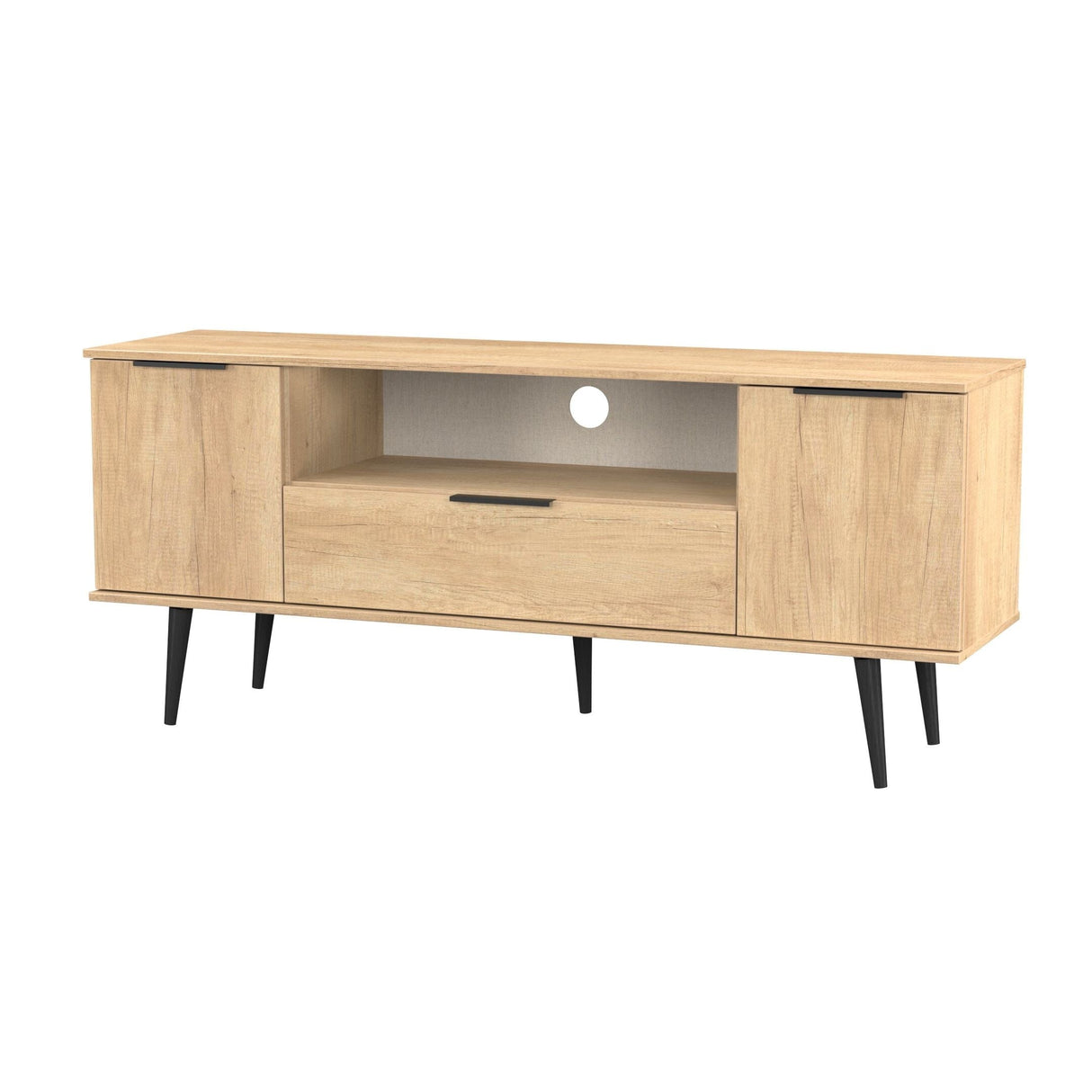 Welcome Furniture Nebraska Oak Hong Kong Wide TV Cabinet HKB252NBNB