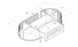 Kudl LV55 Oak Coffee Table Light Oak