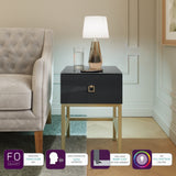 Frank Olsen LYRA Lamp Table Midnight Black 900mm