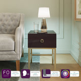 Frank Olsen LYRA Lamp Table Plum Black 900mm