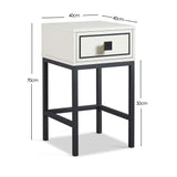 Frank Olsen Mia White Lamp Table