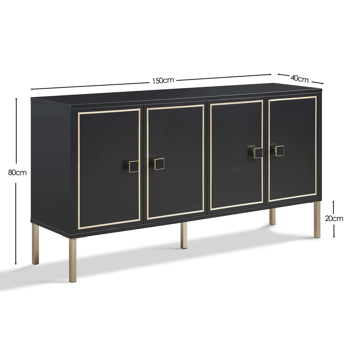 Frank Olsen Mia Large Black Sideboard
