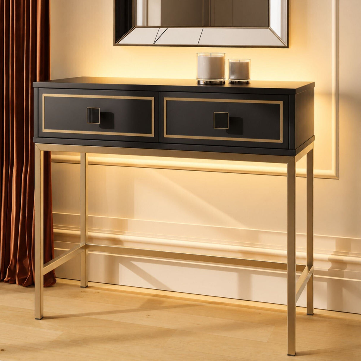 Frank Olsen Mia Black Console Table