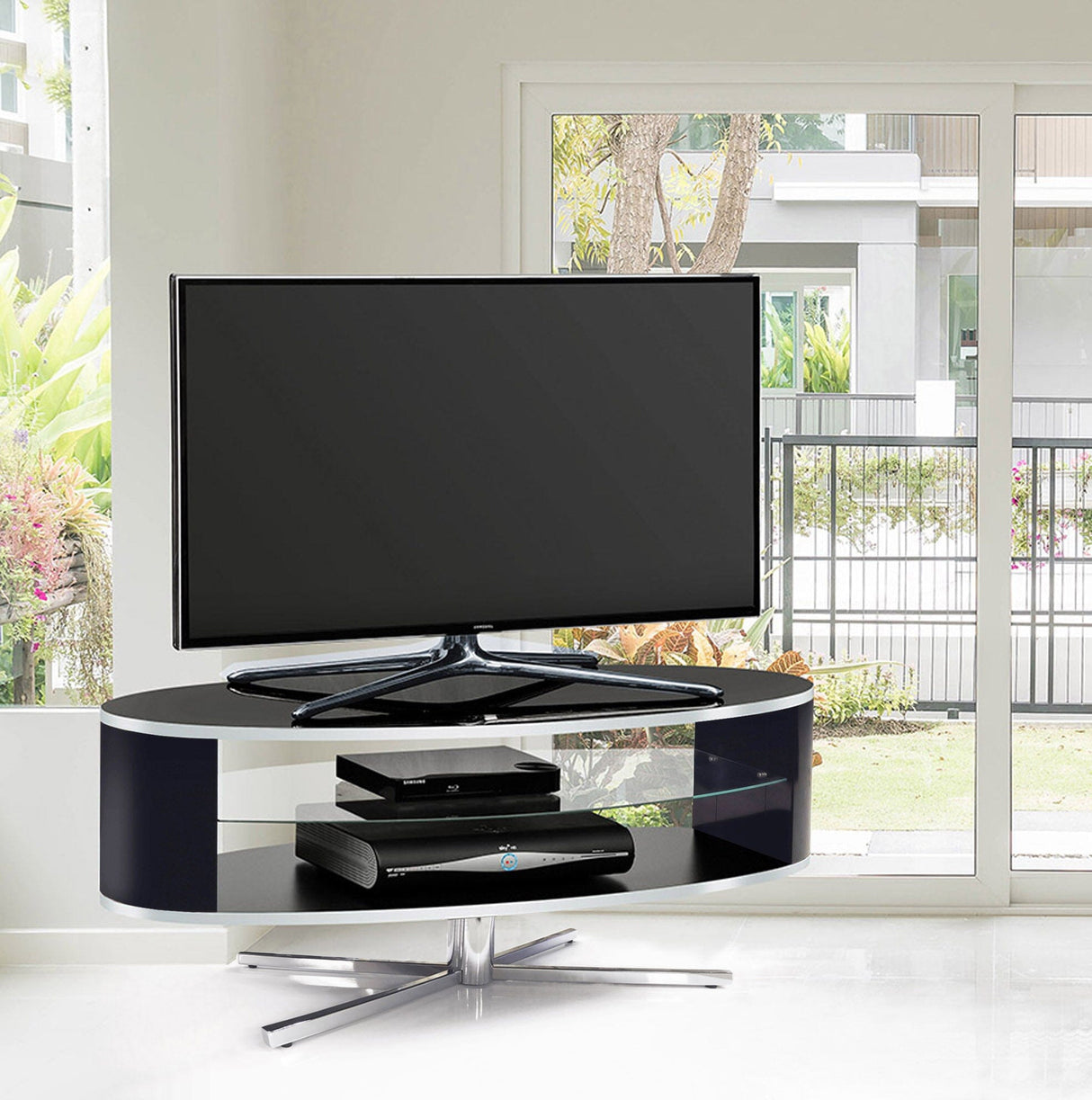 MDA Designs Orbit Black Black TV Cabinet