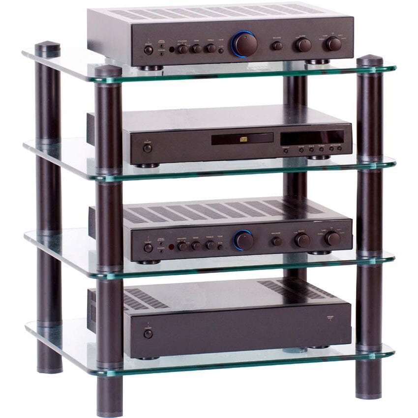 Optimum Prelude OPT-4000B Hifi Stand with 520mm deep shelves