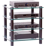 Optimum Prelude OPT-4000B Hifi Stand with 520mm deep shelves