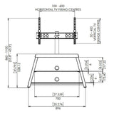 AVF Options Easel 92.5cm TV Stand with Mount, for TVs 37- 65"