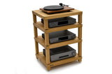 Apollo Podium 6 XL Natural Oak 4 Shelf Modular Hi-Fi Rack