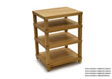 Apollo Podium 6 XL Natural Oak 4 Shelf Modular Hi-Fi Rack
