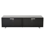 TTAP Sorrento Gloss Black 160cm Wide TV Cabinet (SOR-1600-BLK)