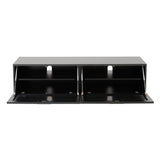 TTAP Sorrento Gloss Black 160cm Wide TV Cabinet (SOR-1600-BLK)