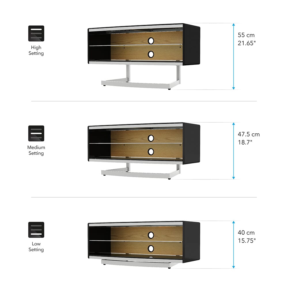 AVF Options Portal 1m TV Stand - Oak / Walnut / Black / White