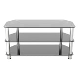 AVF Classic 1m Glass Corner TV Stand  - Black & Chrome