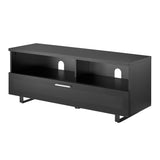 TTAP Sorrento Satin Black 120cm Wide TV Cabinet (SOR-1200-BLK)
