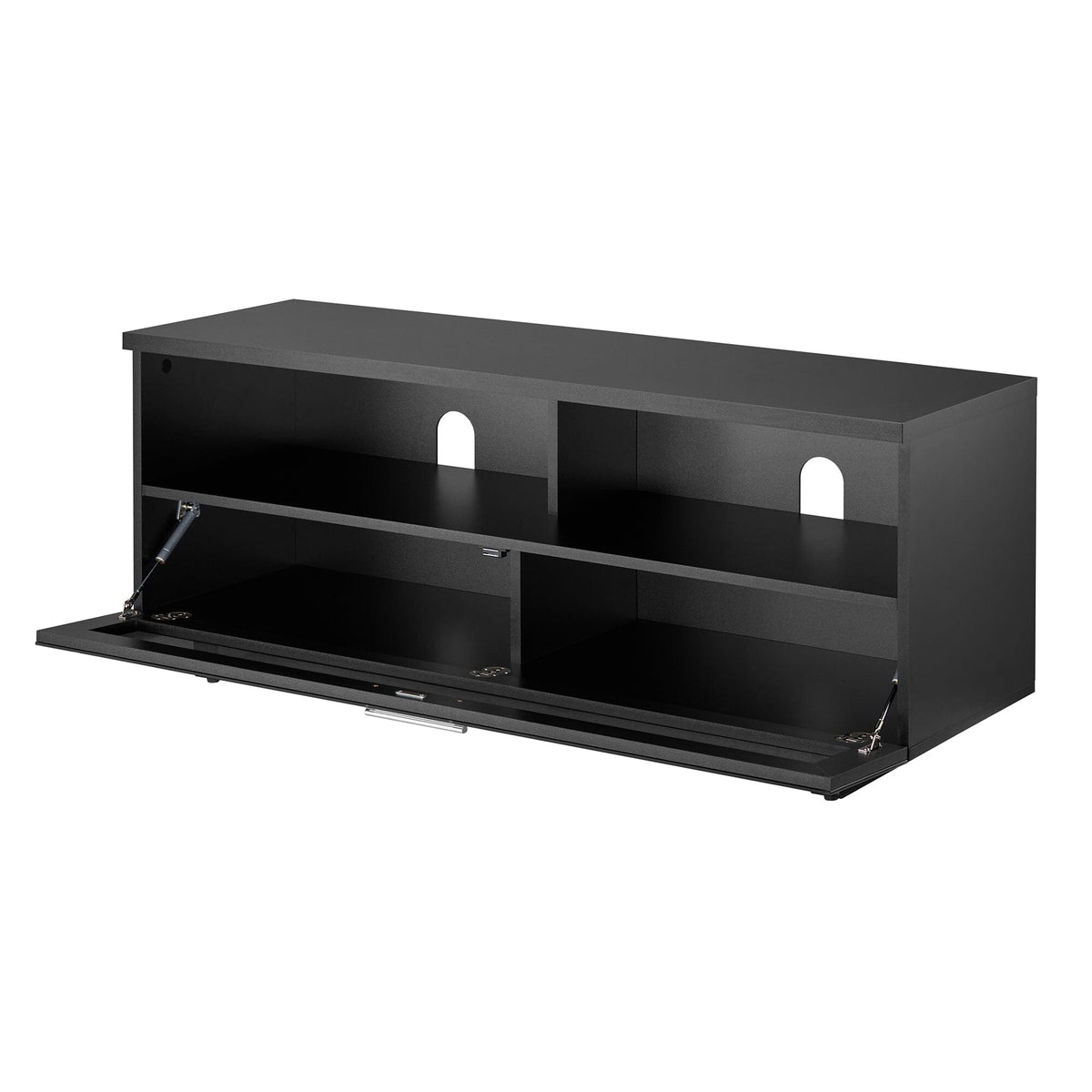 TTAP Sorrento Satin Black 120cm Wide TV Cabinet (SOR-1200-BLK)