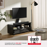 TTAP Sorrento Satin Black 120cm Wide TV Cabinet (SOR-1200-BLK)