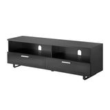 TTAP Sorrento Satin Black 160cm Wide TV Cabinet (SOR-1600-BLK)