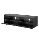 TTAP Sorrento Satin Black 160cm Wide TV Cabinet (SOR-1600-BLK)