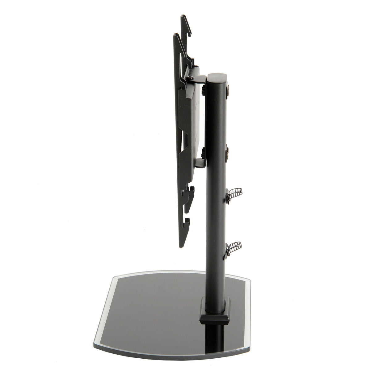 TTAP TT22S Swivel Black Glass Tabletop Pedestal TV Stand for up to 43" TVs