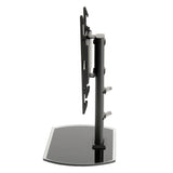 TTAP TT22S Swivel Black Glass Tabletop Pedestal TV Stand for up to 43" TVs