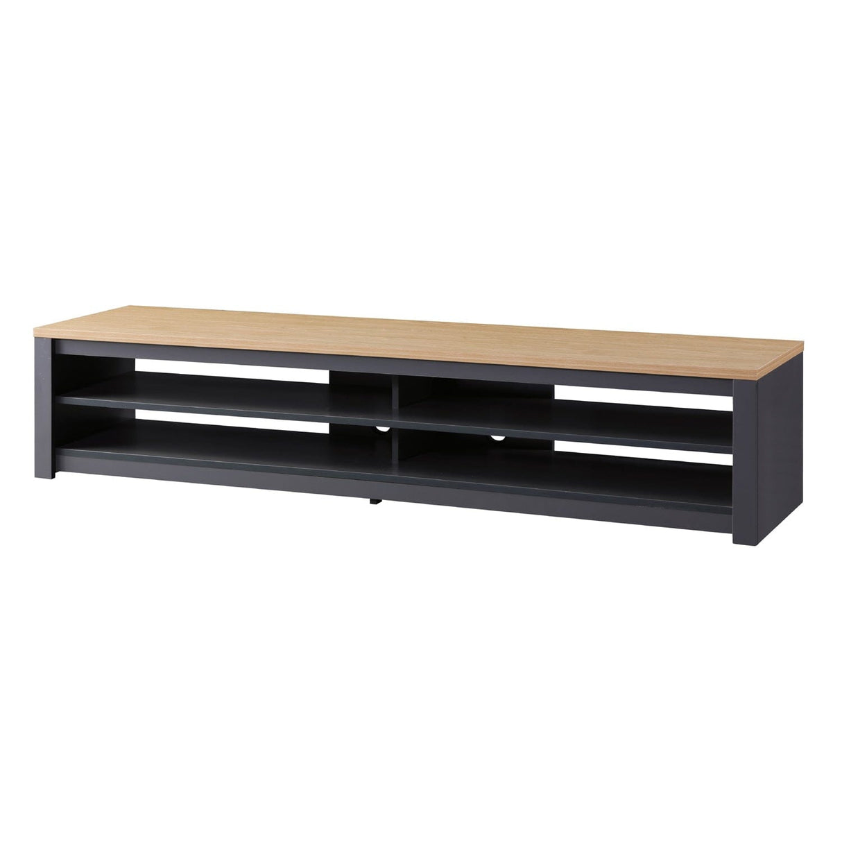 TTAP Memphis Grey and Oak 160cm Wide TV Stand (MEM-1600-GRY)