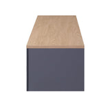 TTAP Memphis Grey and Oak 160cm Wide TV Stand (MEM-1600-GRY)