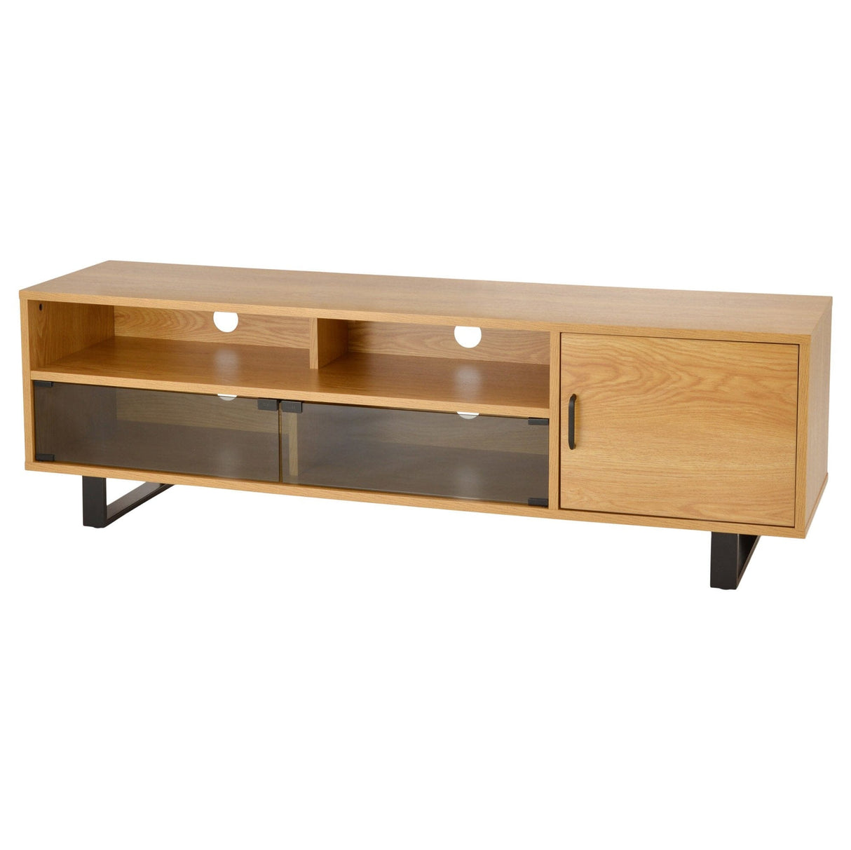 TTAP Verona 1600mm TV Stand for up to 70" TVs - Light Oak