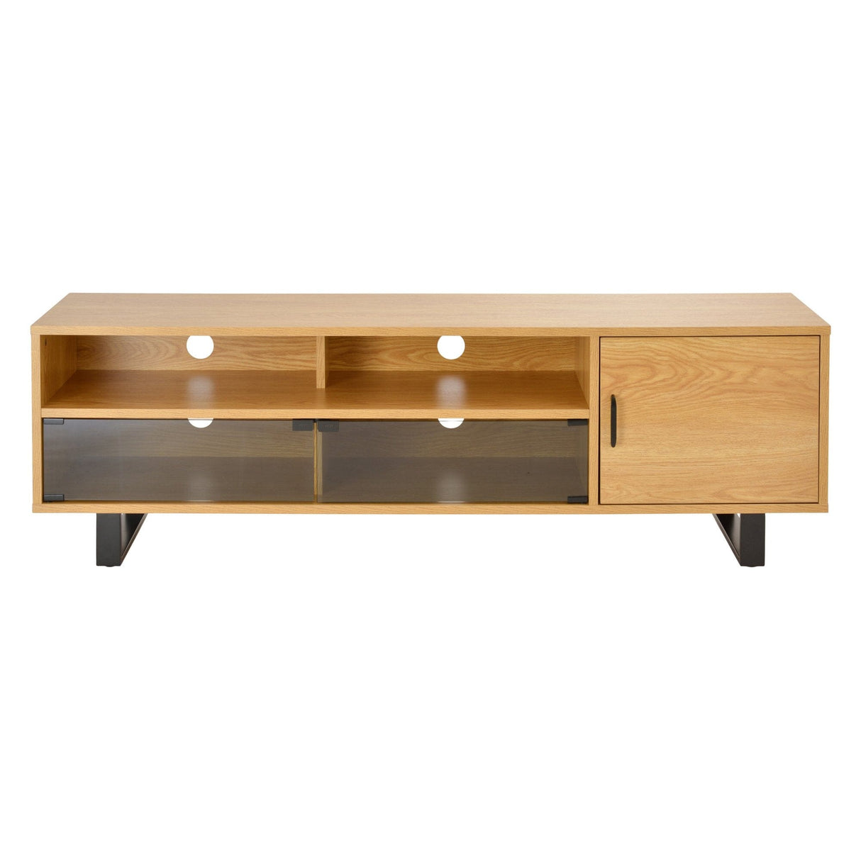 TTAP Verona 1600mm TV Stand for up to 70" TVs - Light Oak