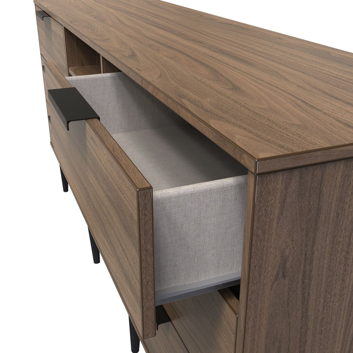 Welcome Furniture Carini Walnut Hong Kong 6 Drawer TV Cabinet HKB247CWCW