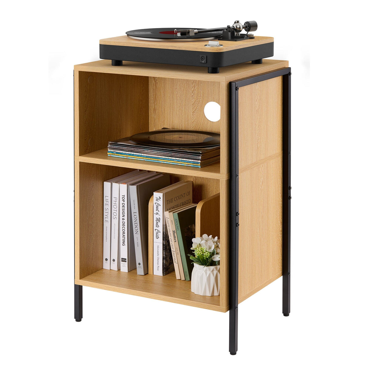 TTAP Valencia Turntable Stand with Vinyl Storage
