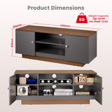 TTAP Venice 120cm Wide Walnut and Grey TV Stand