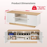 TTAP Venice 120cm Wide Oak and White TV Stand