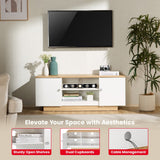 TTAP Venice 120cm Wide Oak and White TV Stand
