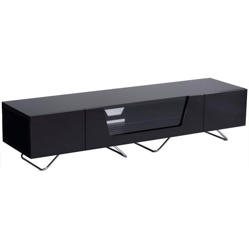 Alphason Chromium 1600mm TV Stand in Black (CRO2-1600CB-BLK)