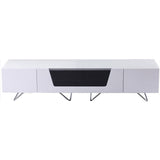 Alphason Chromium 1600mm TV Stand in White (CRO2-1600CB-WHT)