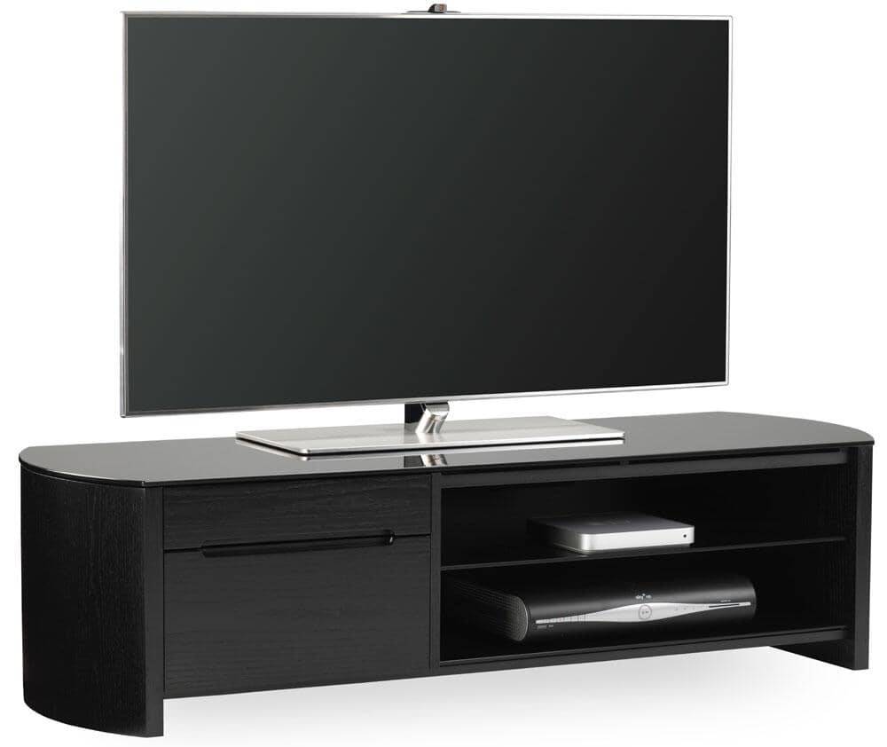 Alphason Finewoods FW1350CB-BLK Black Oak TV Stand