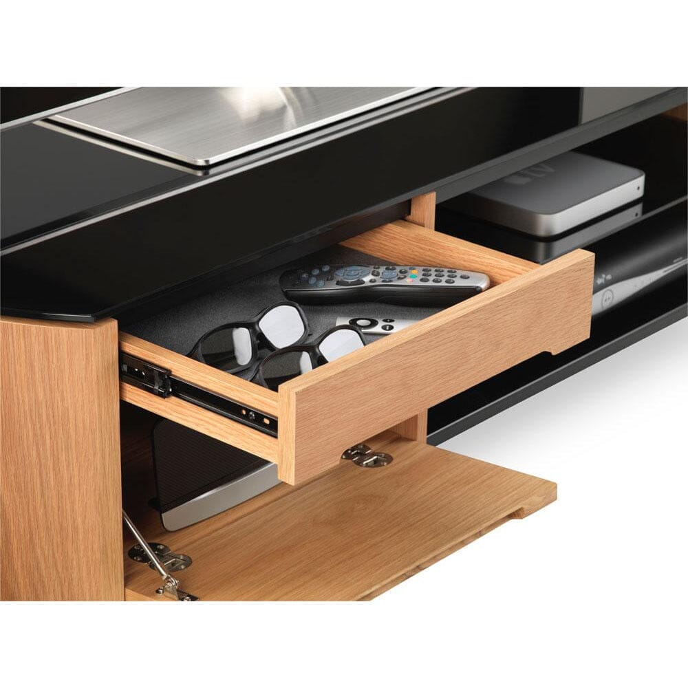 Alphason Finewoods FW1350CB-LO Light Oak TV Stand