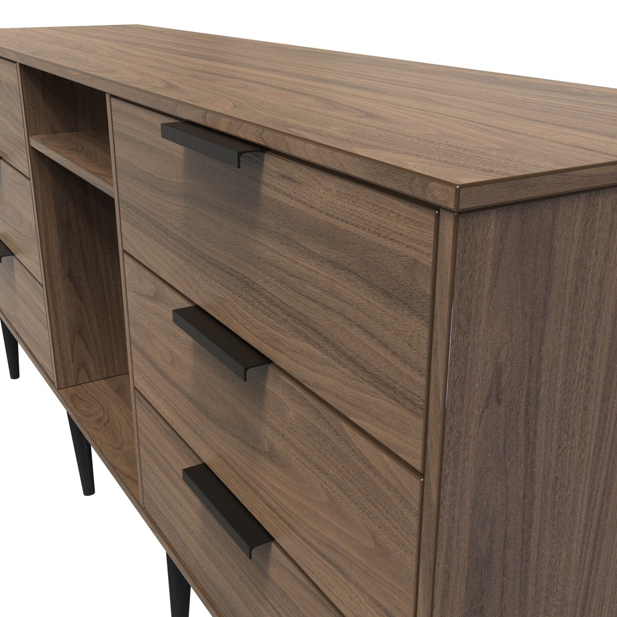 Welcome Furniture Carini Walnut Hong Kong 6 Drawer TV Cabinet HKB247CWCW