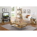 Jual Bali Curved Bookcase in Oak (BS201-OAK)