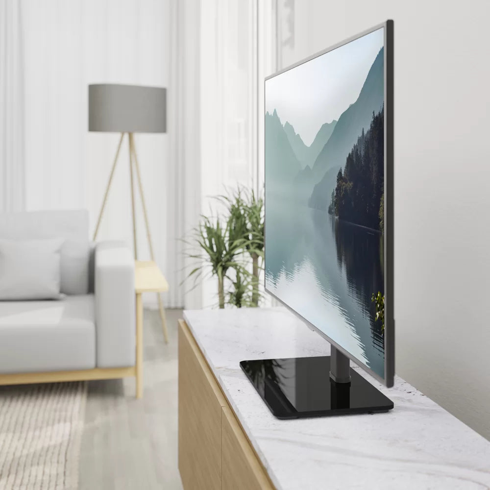 AVF B450BB: Universal Tabletop TV Stand/Base – Fixed View (400 VESA)