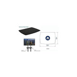 B-Tech BT8503 - Mobile TV Trolley Stand For Screens Up To 60 Inch