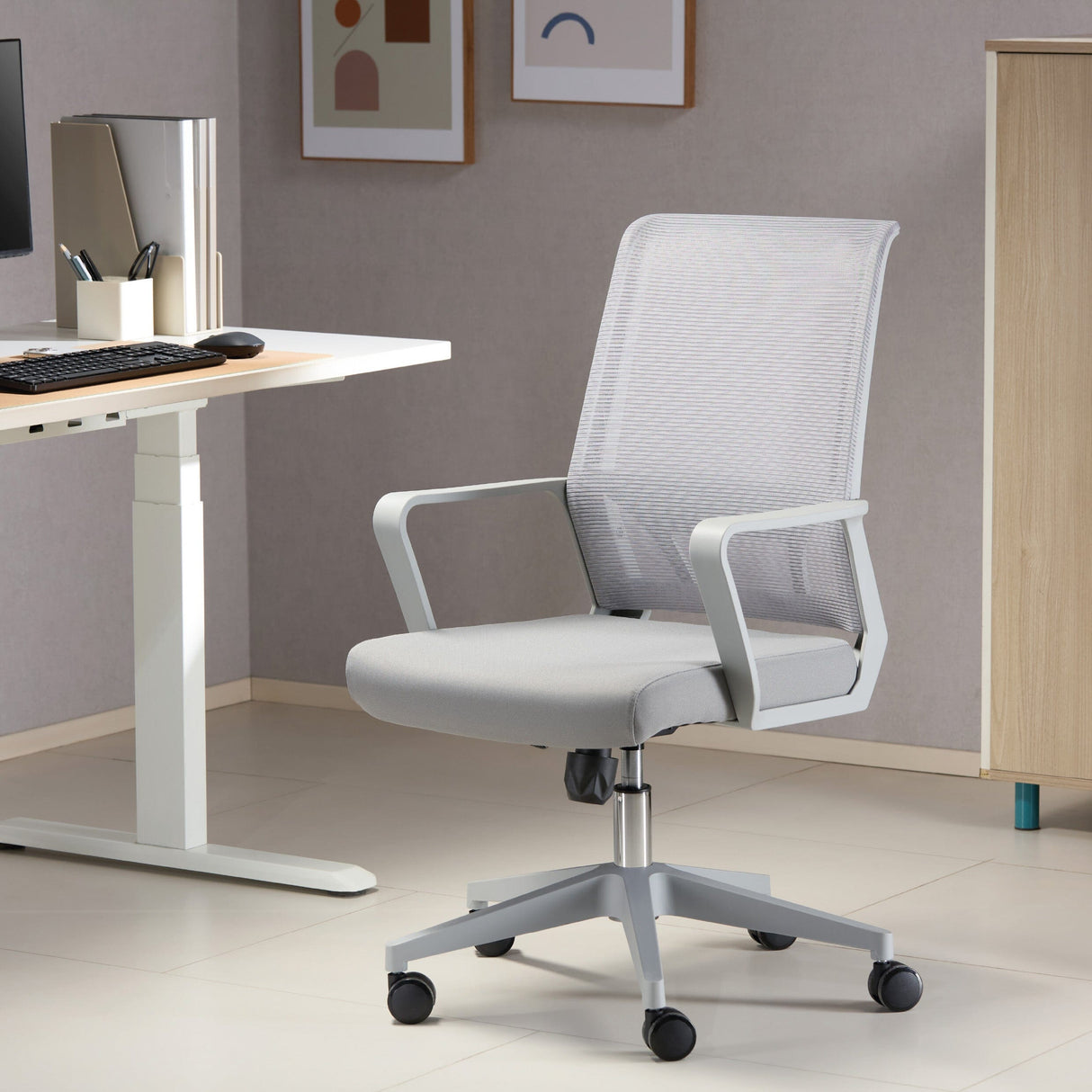 TTAP Cambridge Grey Mesh Office Chair