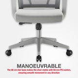 TTAP Cambridge Grey Mesh Office Chair